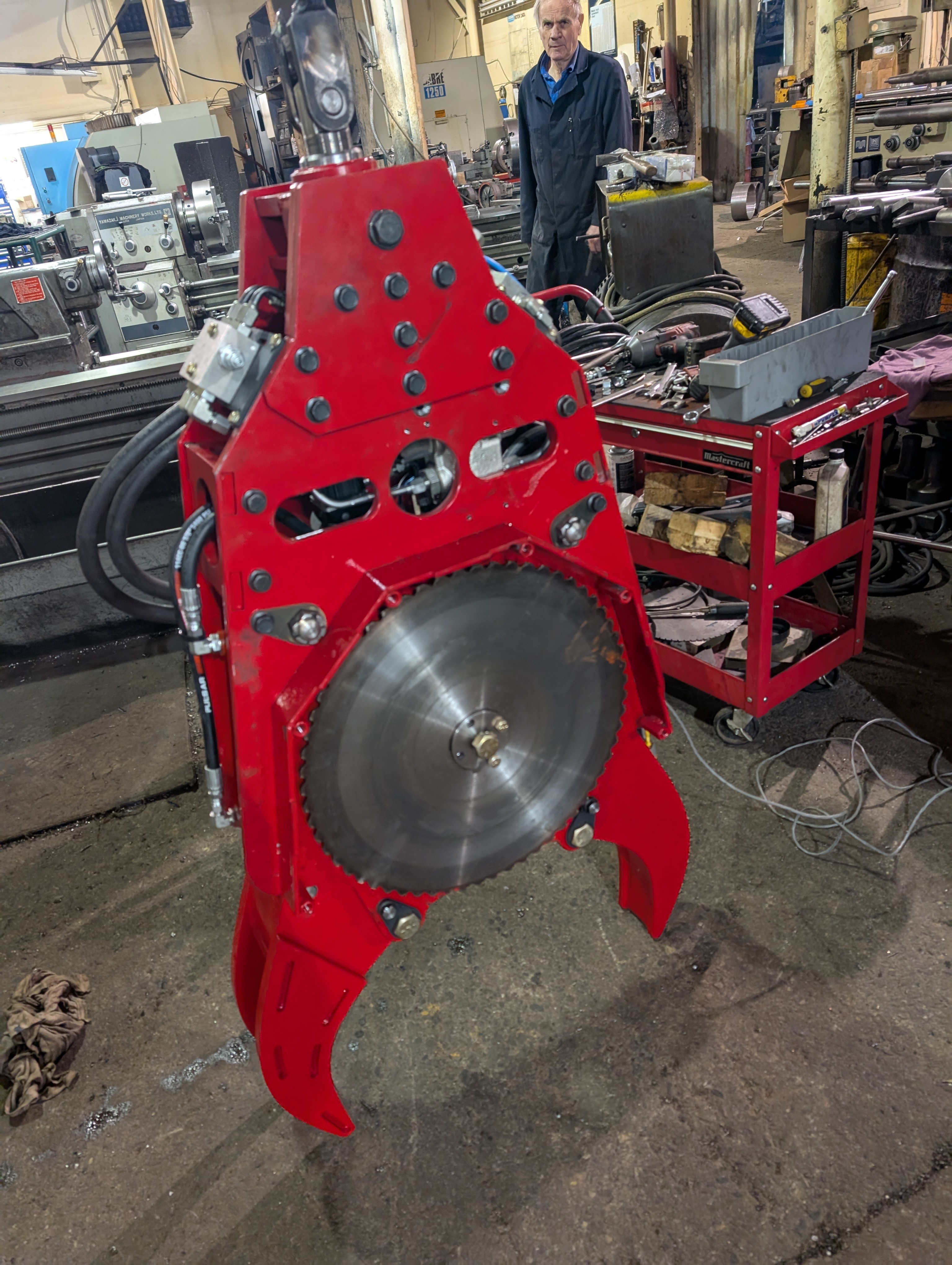 Finished rail cut with clean edges